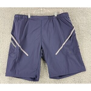 Peak Performance Leap Losh Shorts Mens Large Blue Pull On Elastic Waist Outdoor